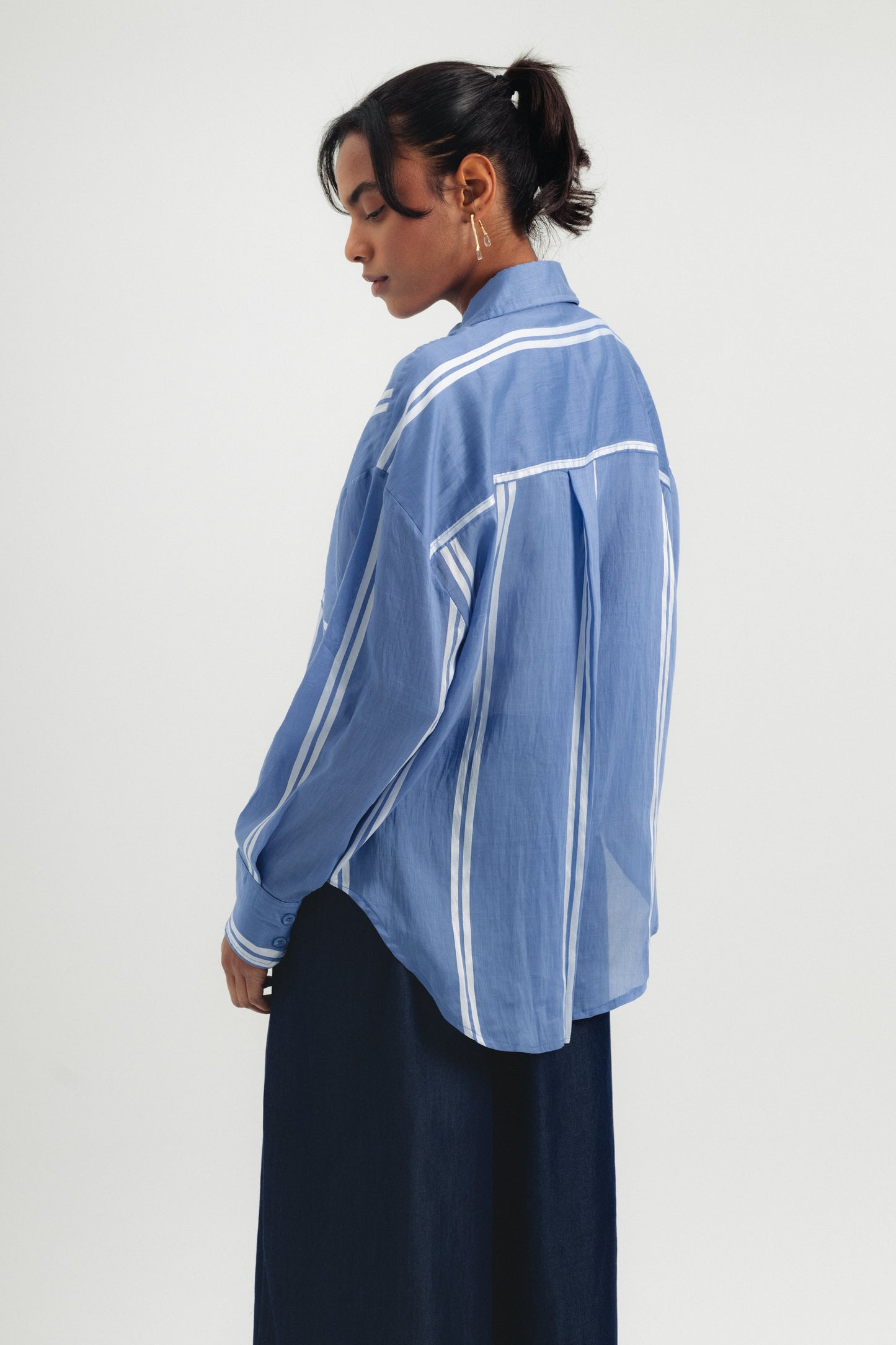 Soft Buttoned Shirt - Blue
