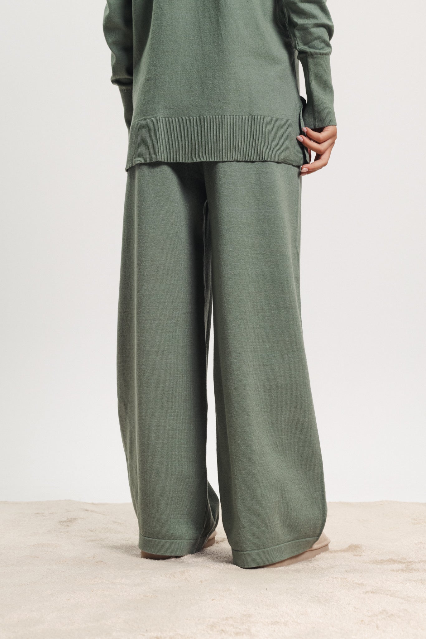 Soft Knit Pants (Top Not Included)- Green