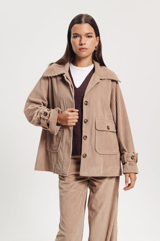 Corduroy Jacket - Beige