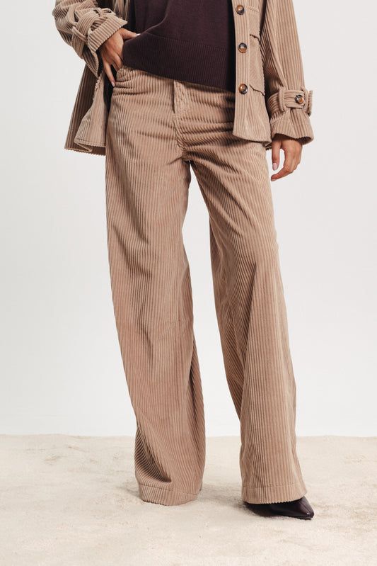 Corduroy Pants - Beige
