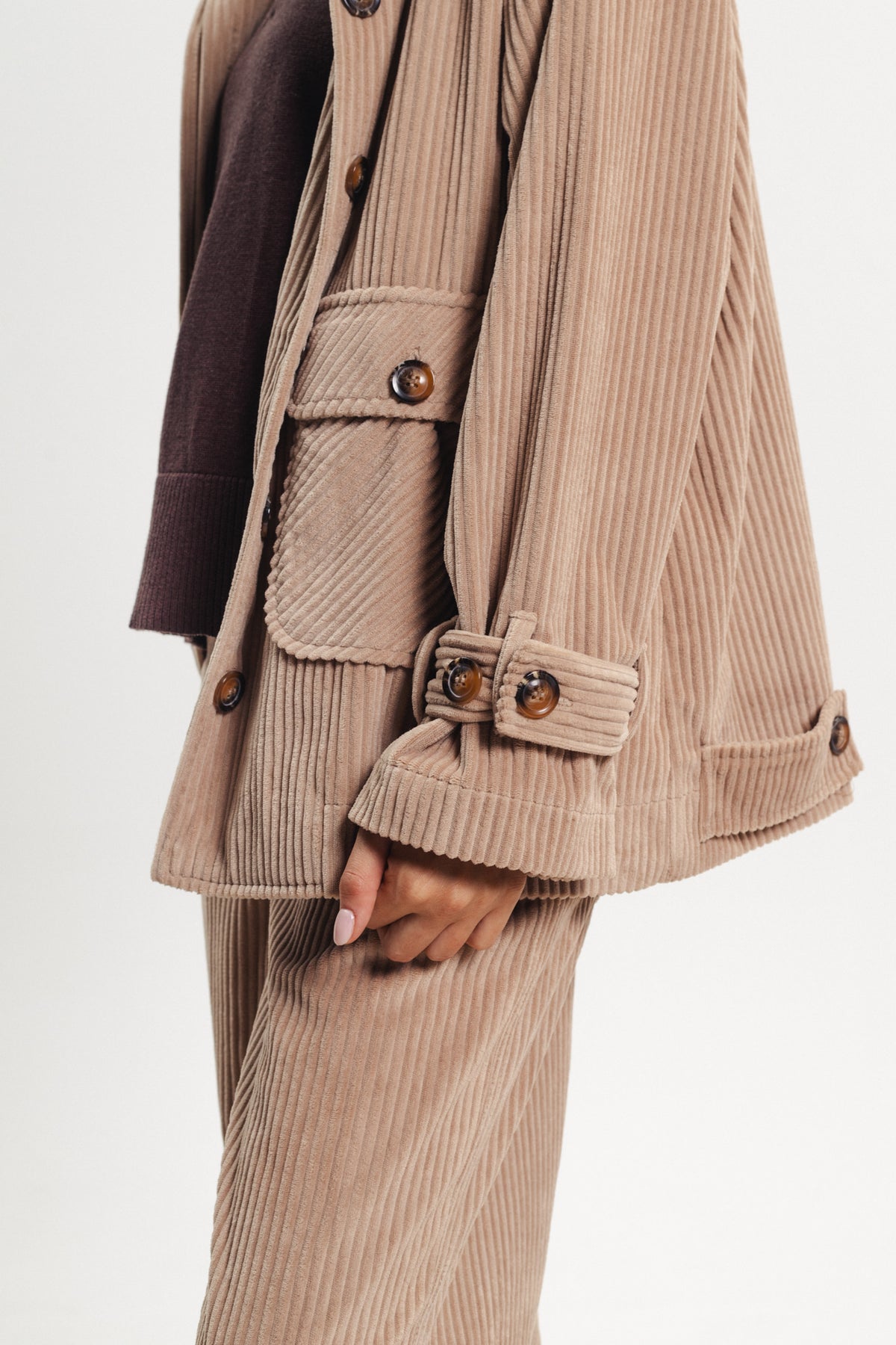 Corduroy Jacket - Beige