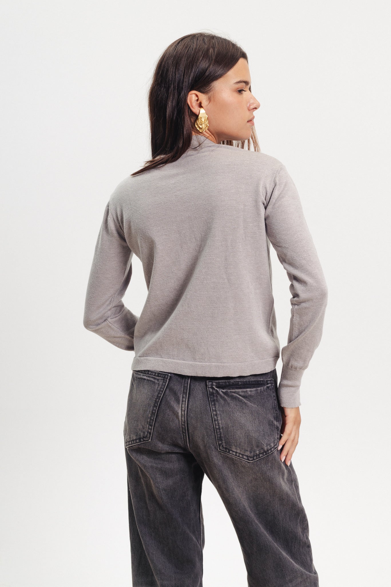 Basic Crewneck Sweater - Grey