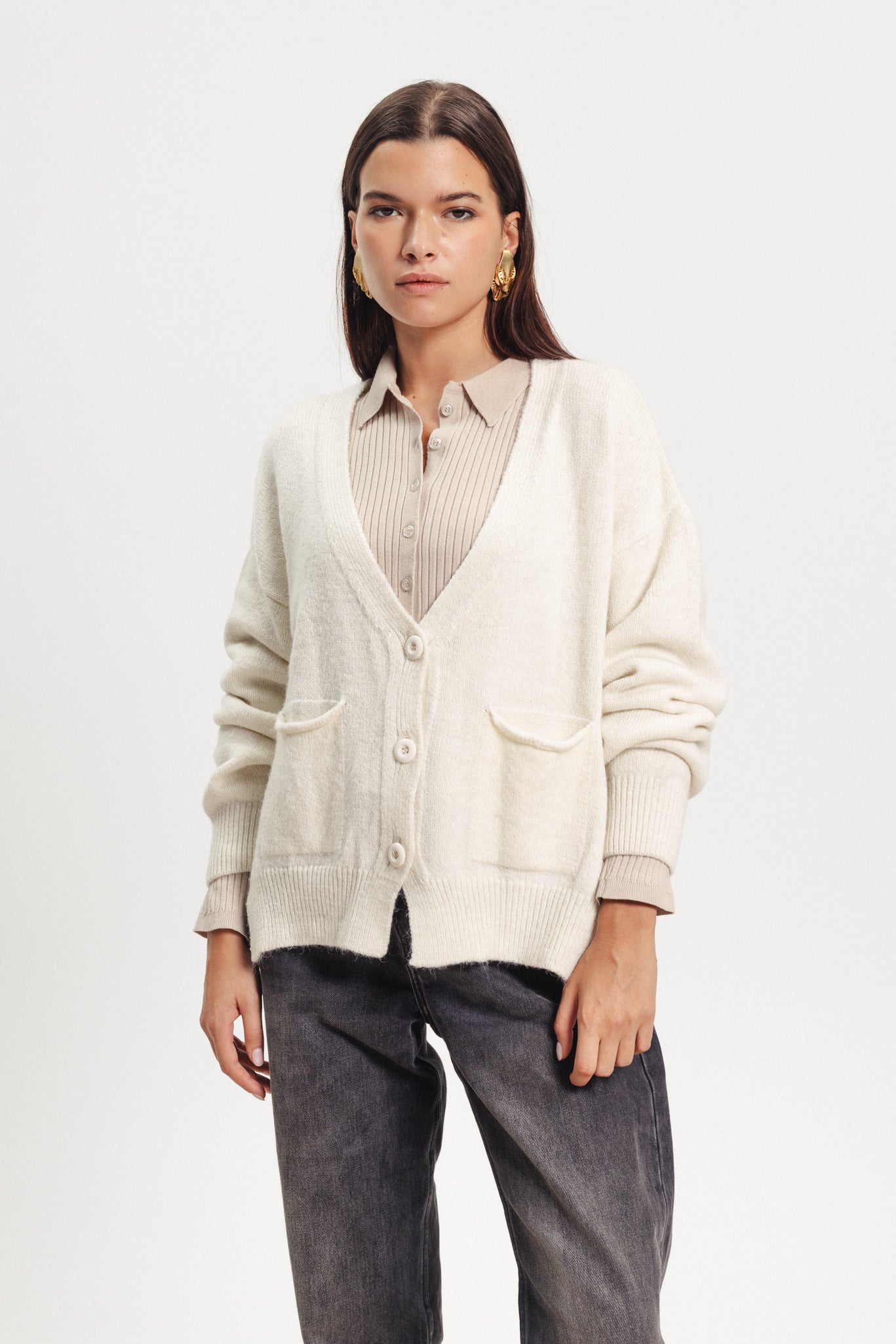 Wool Cardigan - Off White