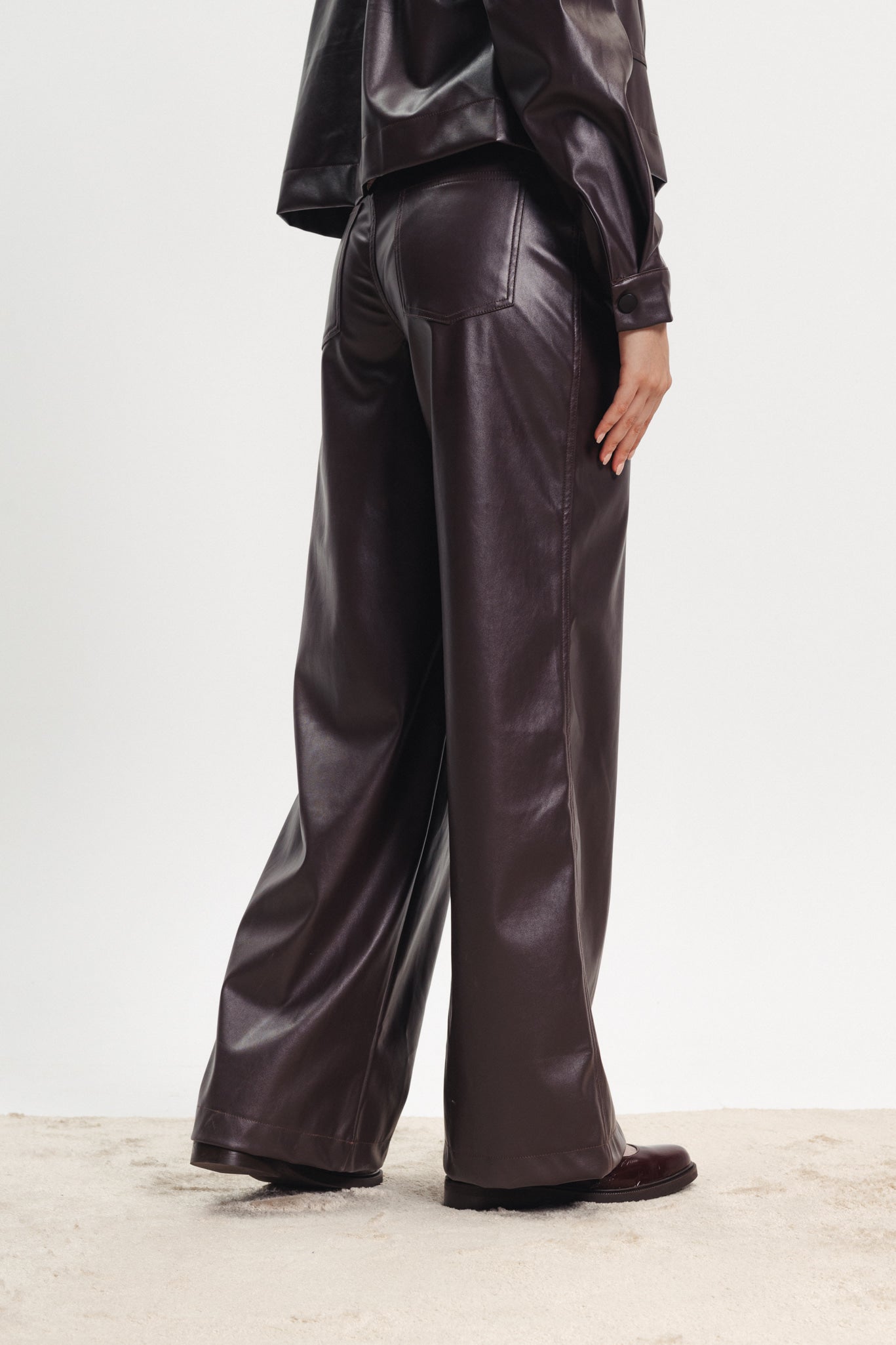 Leather Pants - Dark Brown