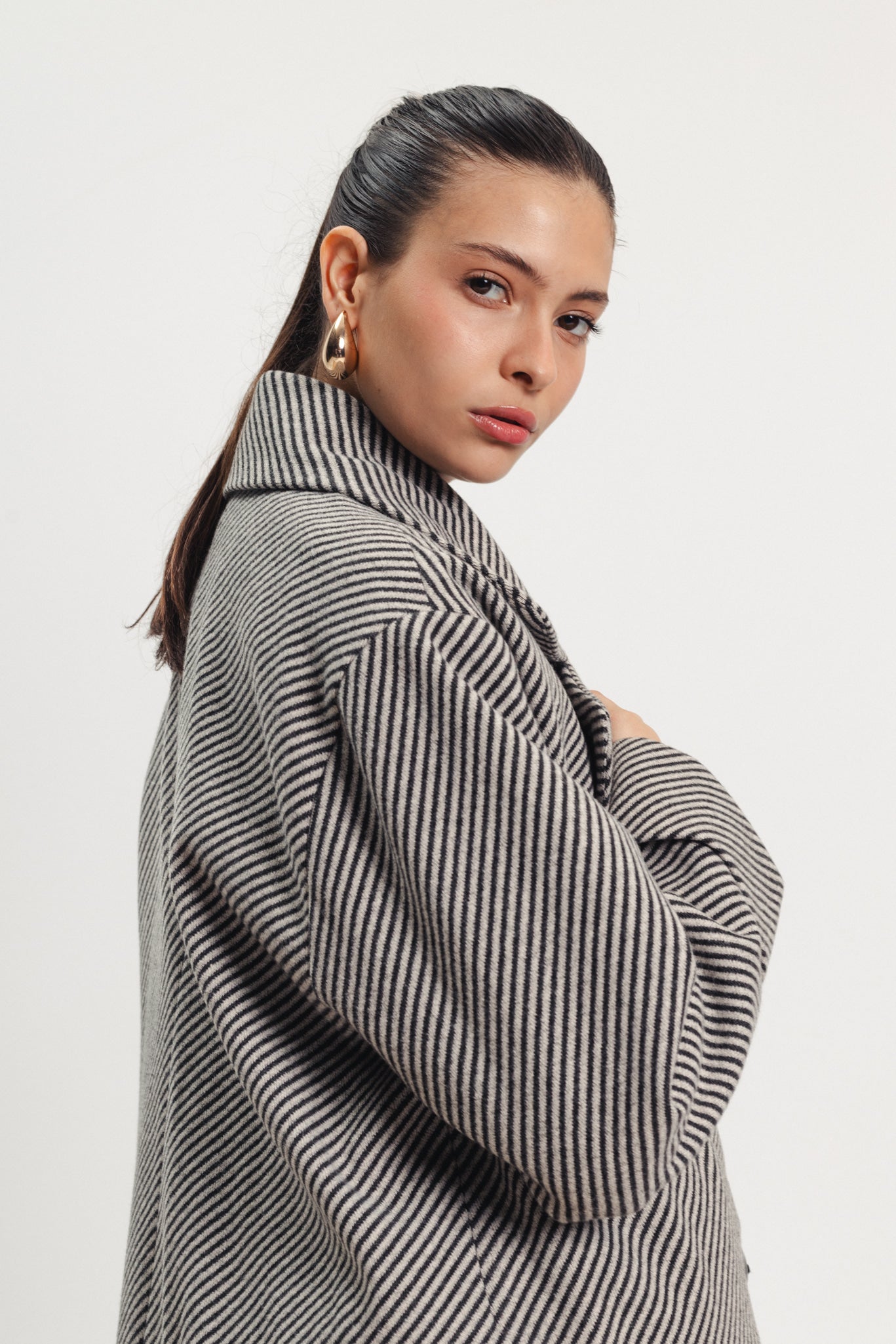 Mid Length Coat - Grey