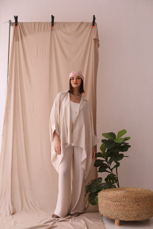 Soft Linen Shirt - Beige