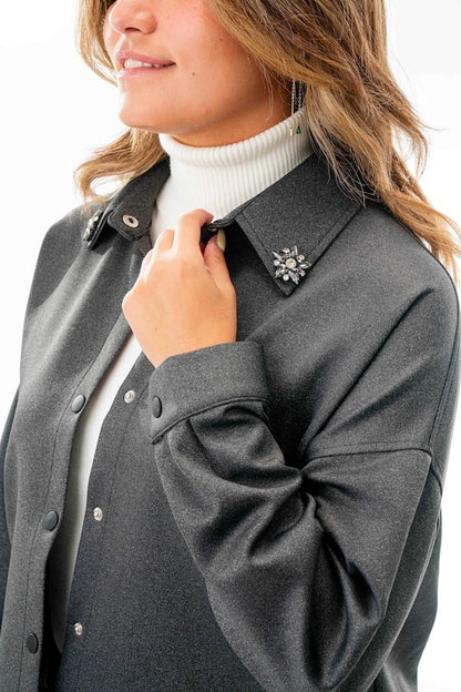 Embellished Collars Jacket