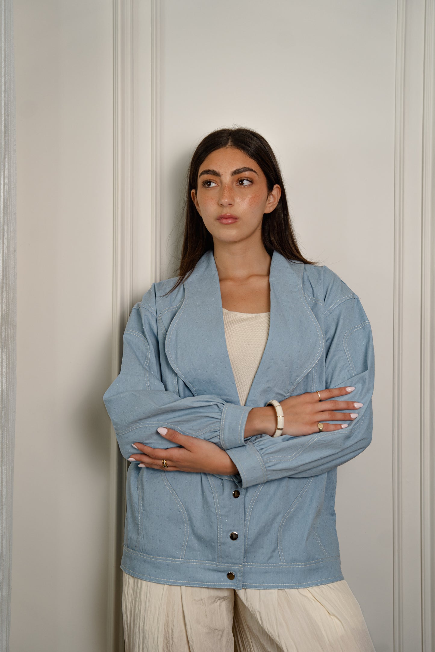 Droplet Denim Shirt