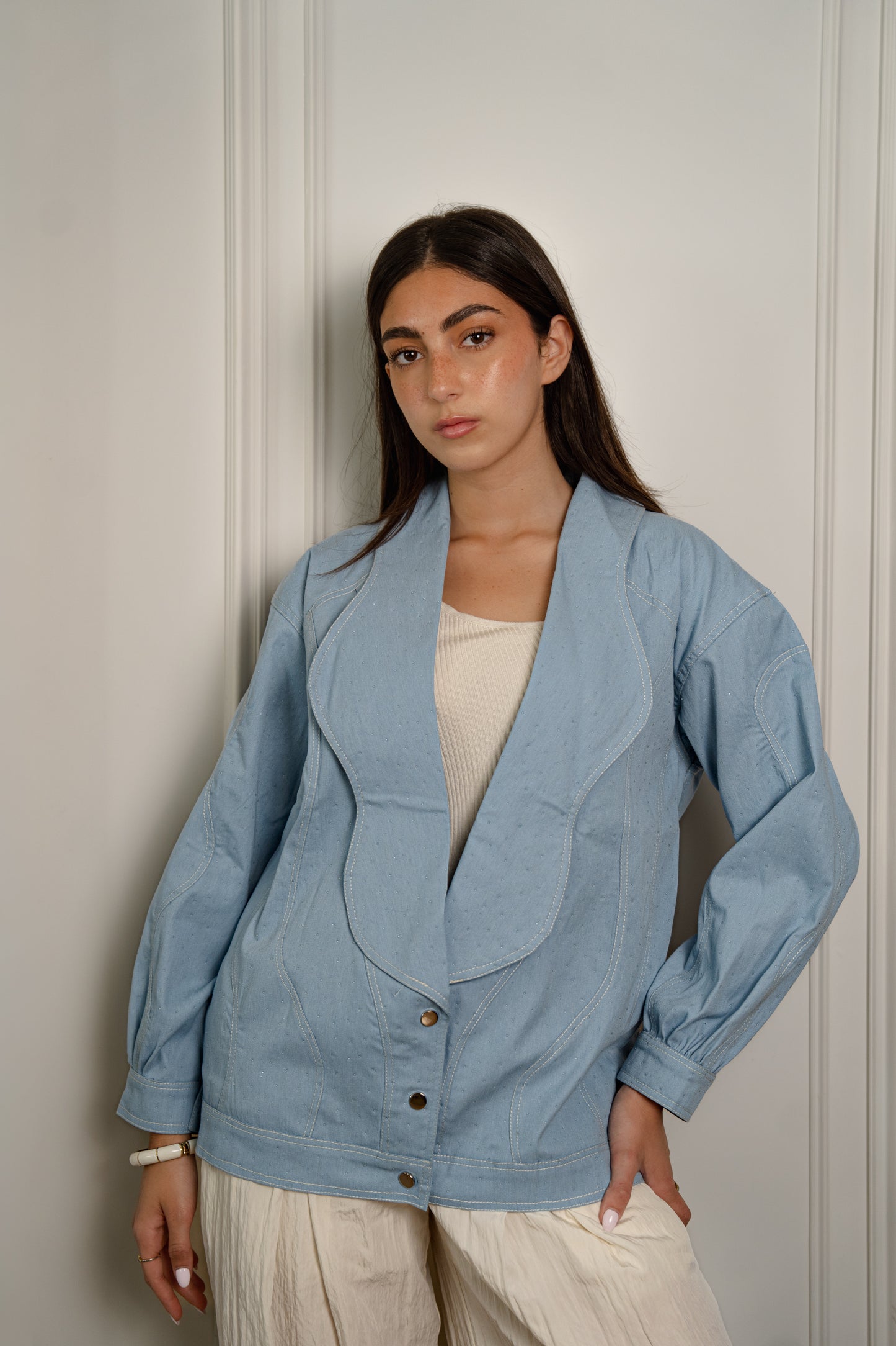 Droplet Denim Shirt