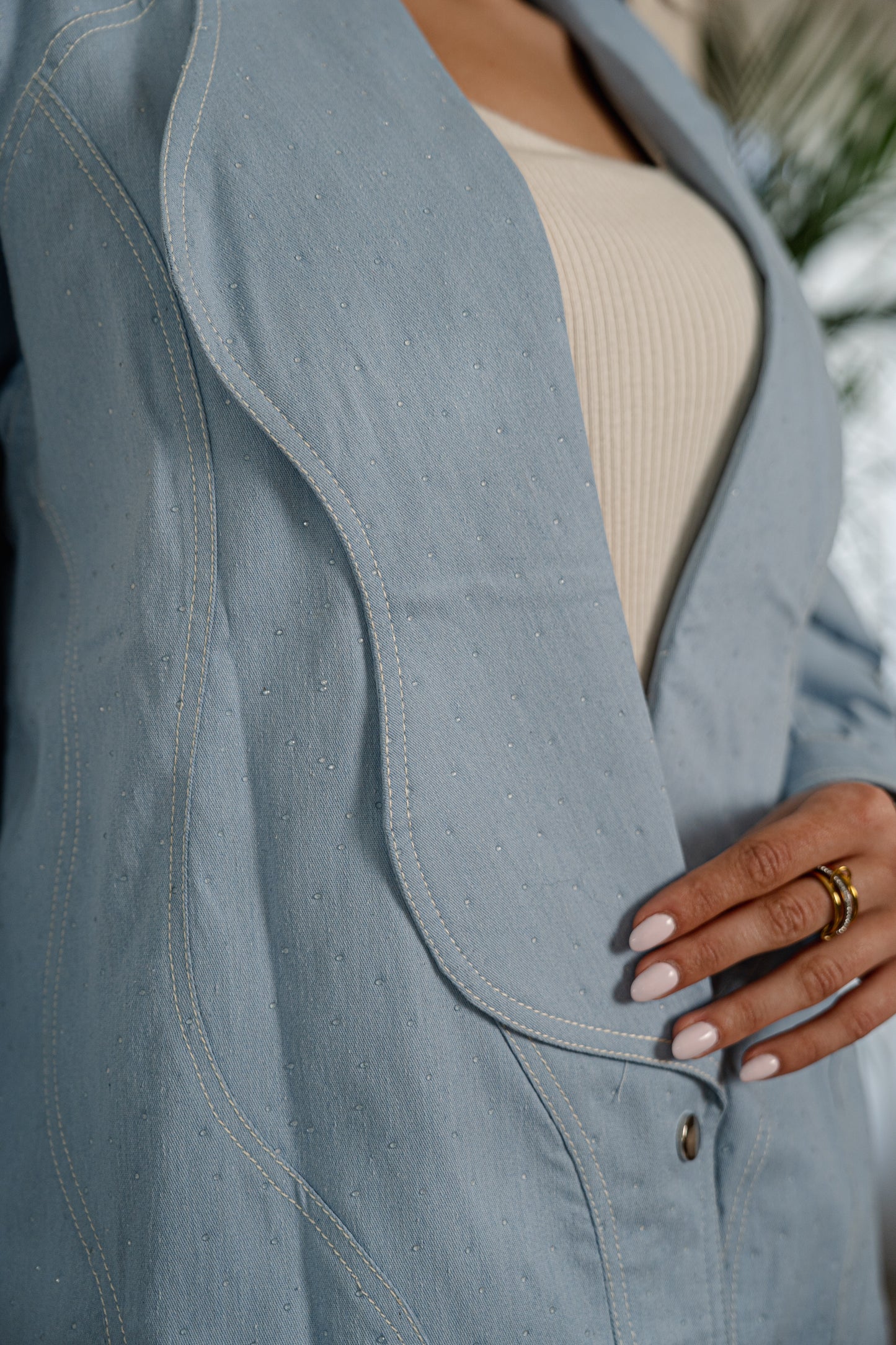 Droplet Denim Shirt