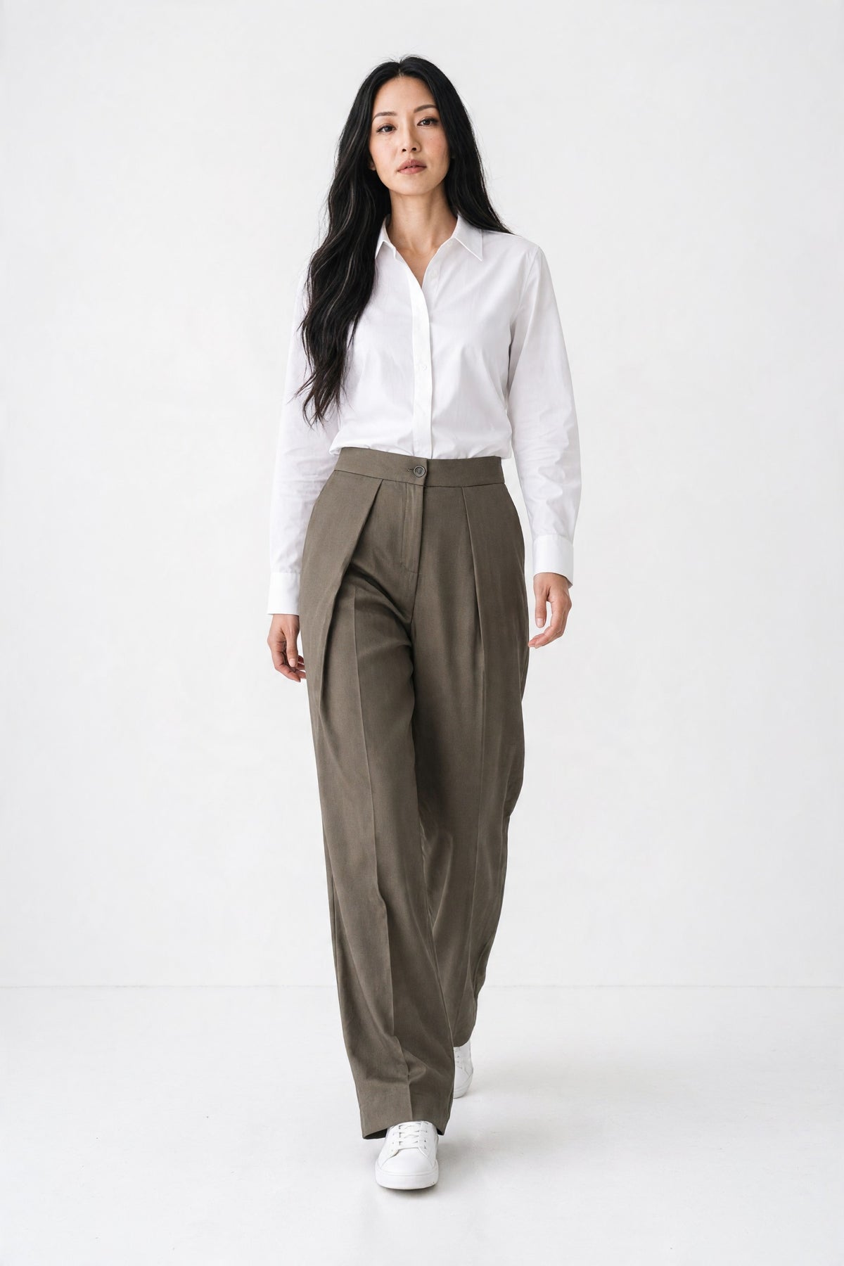 Paneled Wide Leg Pants