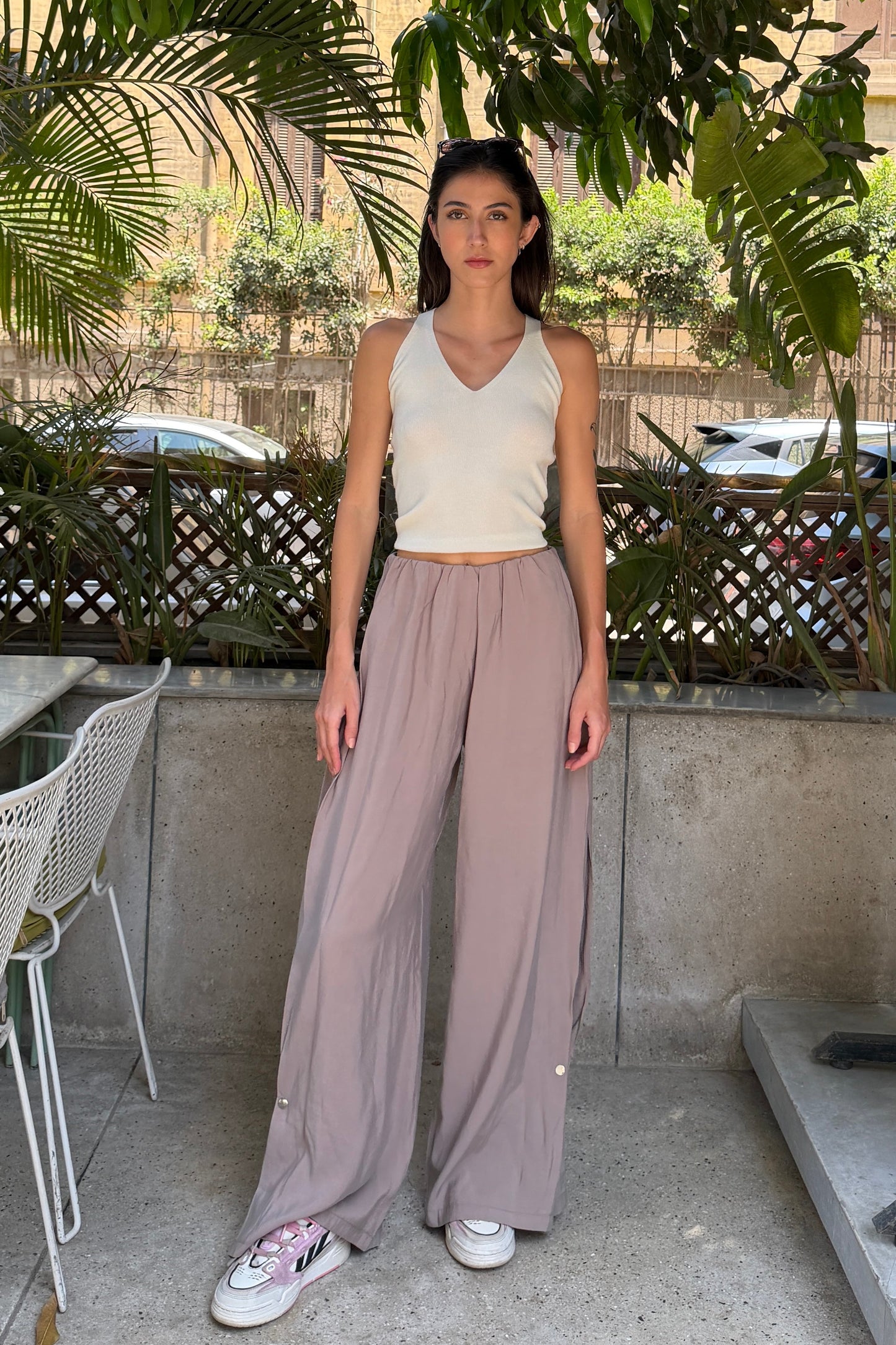 Coachella Wide Leg pants - Beige