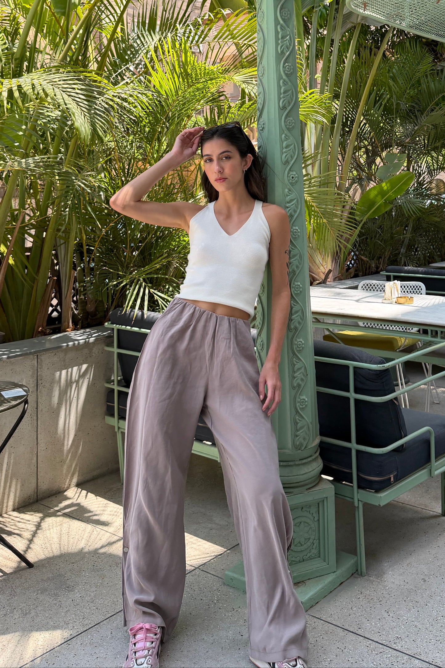 Coachella Wide Leg pants - Beige