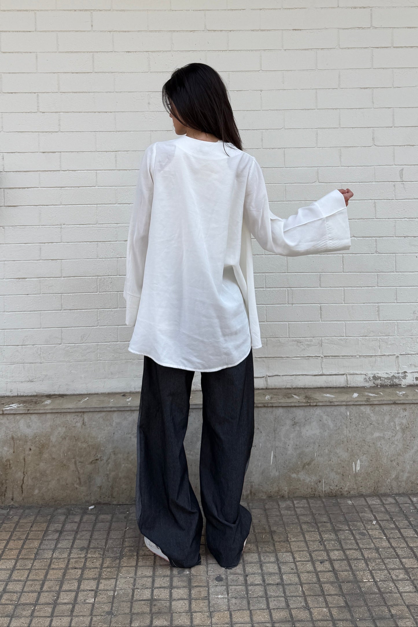 Bell Sleeves Shirt - White