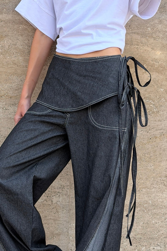Denim Belt - Black