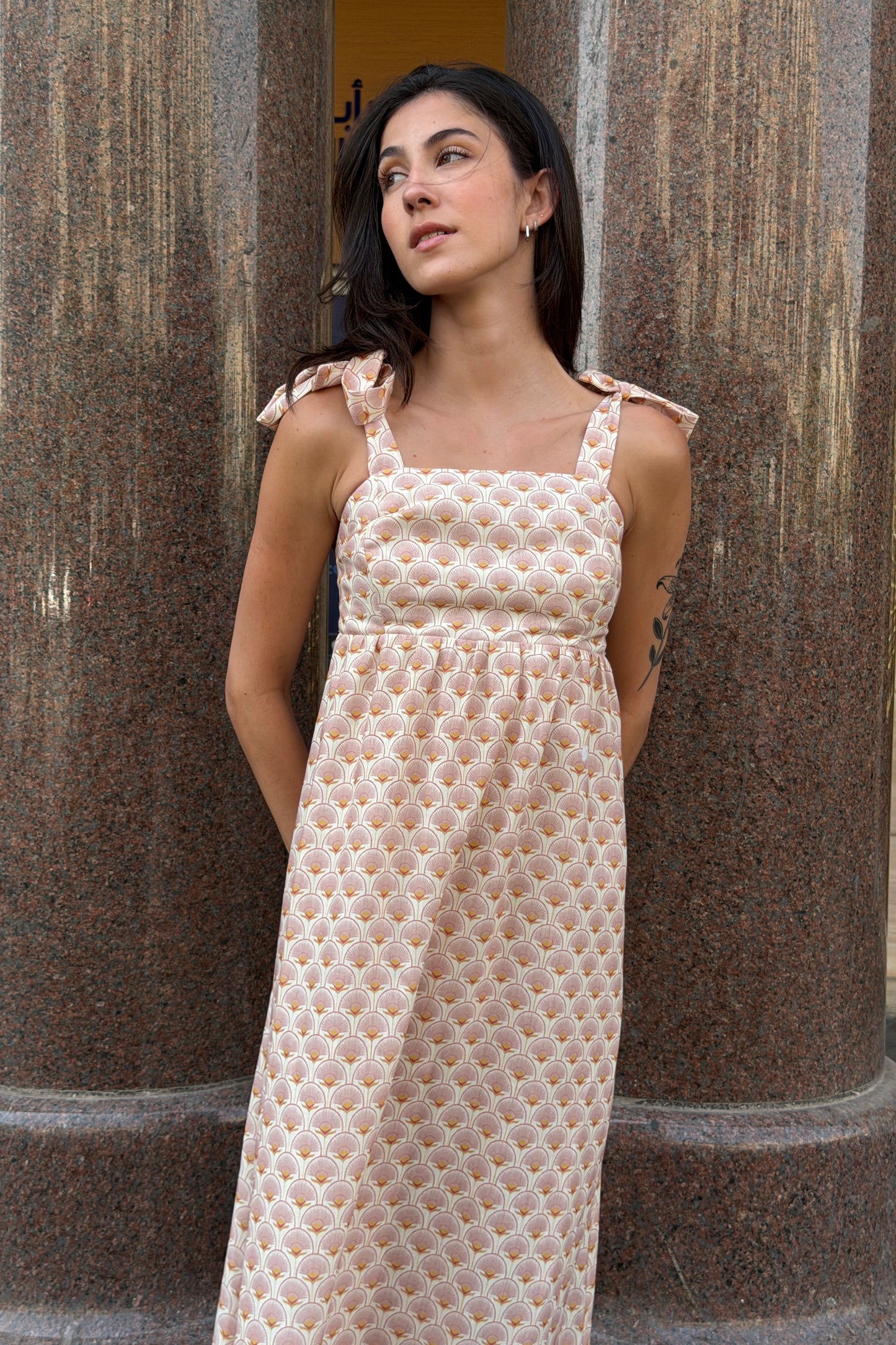 Printed Linen Sundress