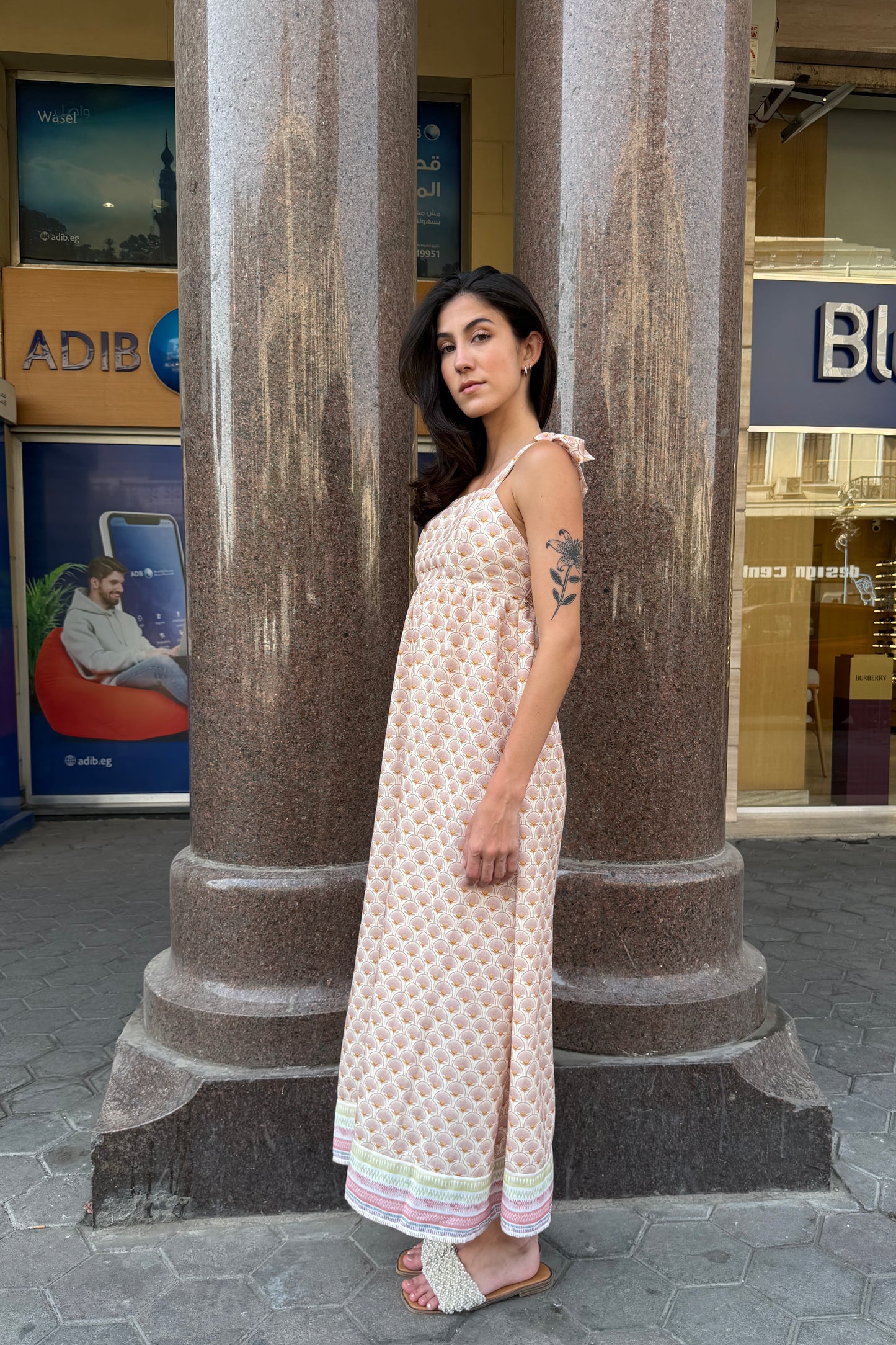 Printed Linen Sundress