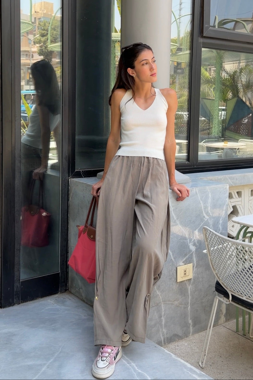 Coachella Wide Leg pants - Olive