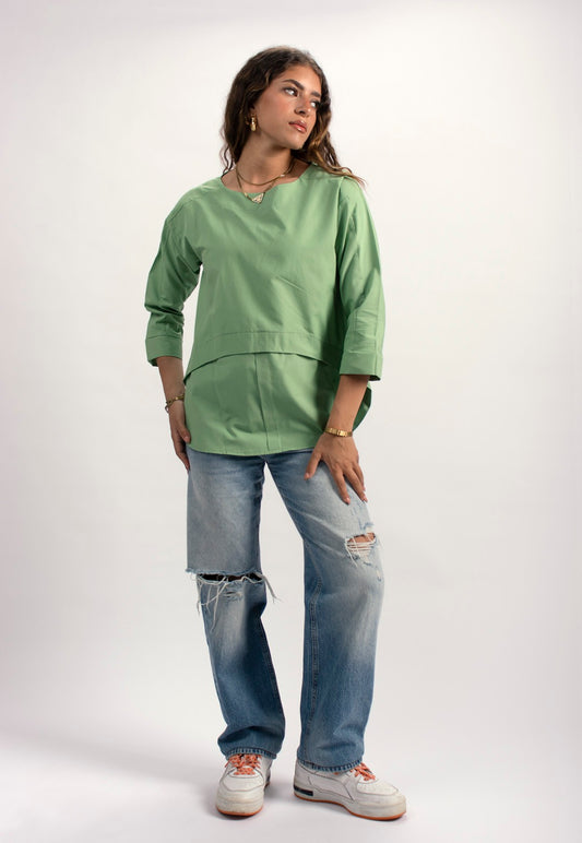 Layered Shirt - Green