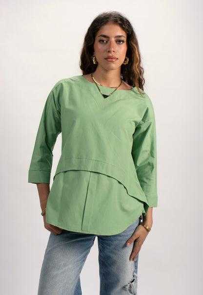 Layered Shirt - Green