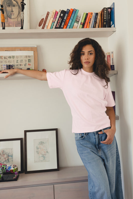 Cinched Basic Cotton T-shirt
