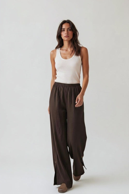 Coachella Wide Leg pants - Brown