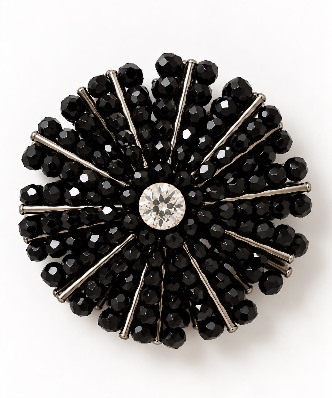 Crystal Snowflake Brooch