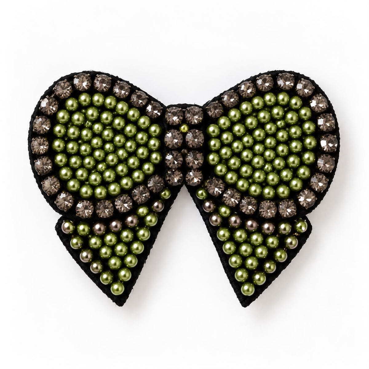 Emerald Bow Brooch
