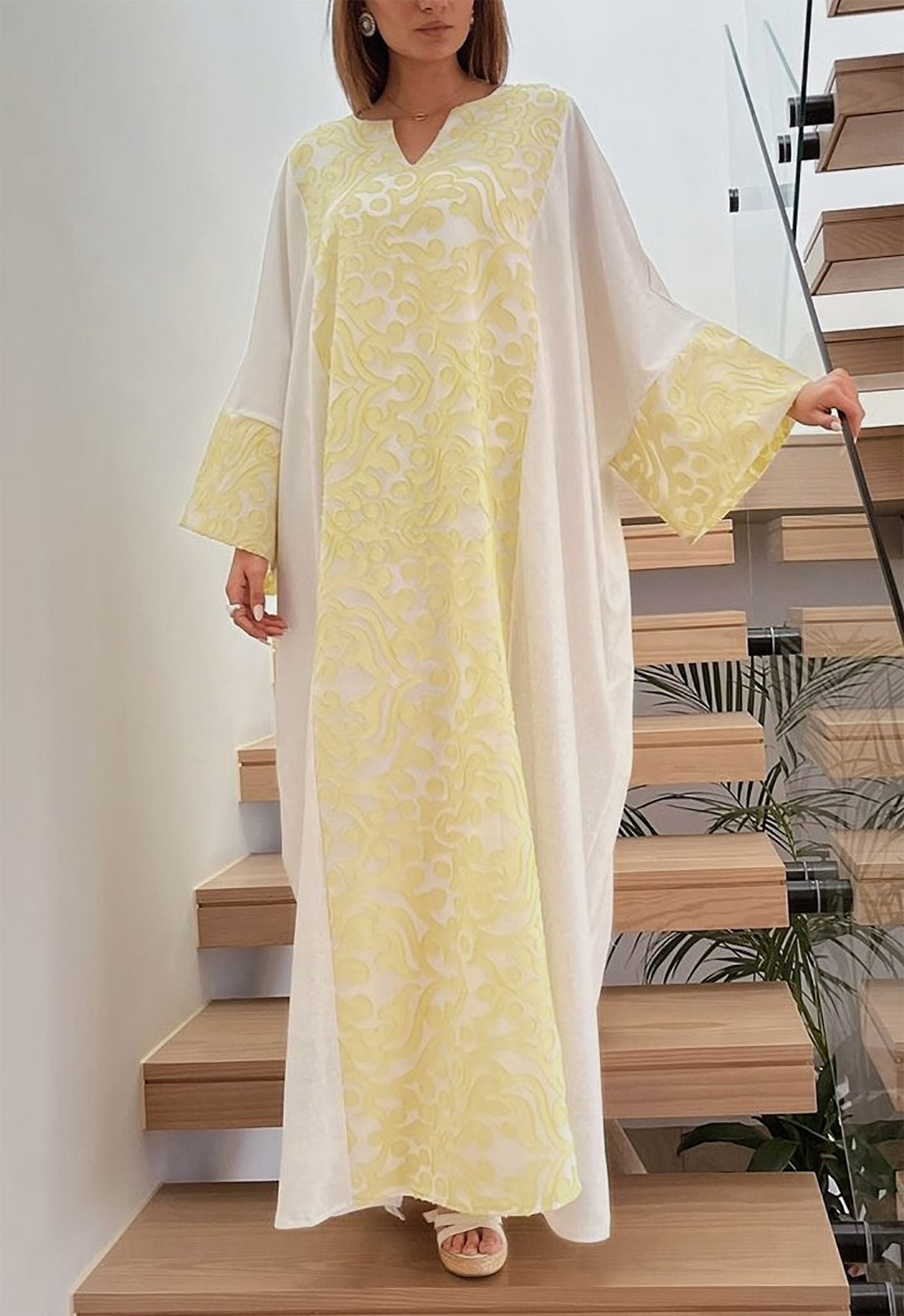 Luminous Orient Chiffon Kaftan